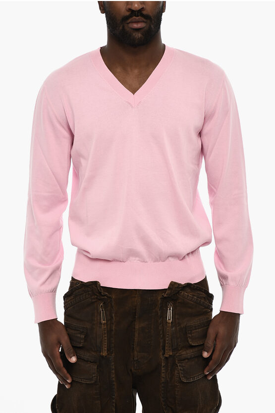Dsquared2 V-neck Lightweight Cotton Sweater