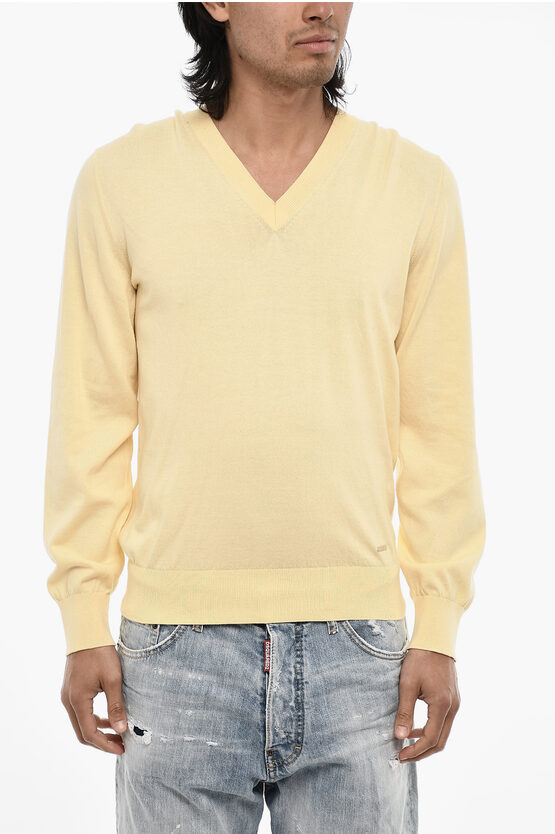Dsquared2 V-neck Lightweight Cotton Sweater