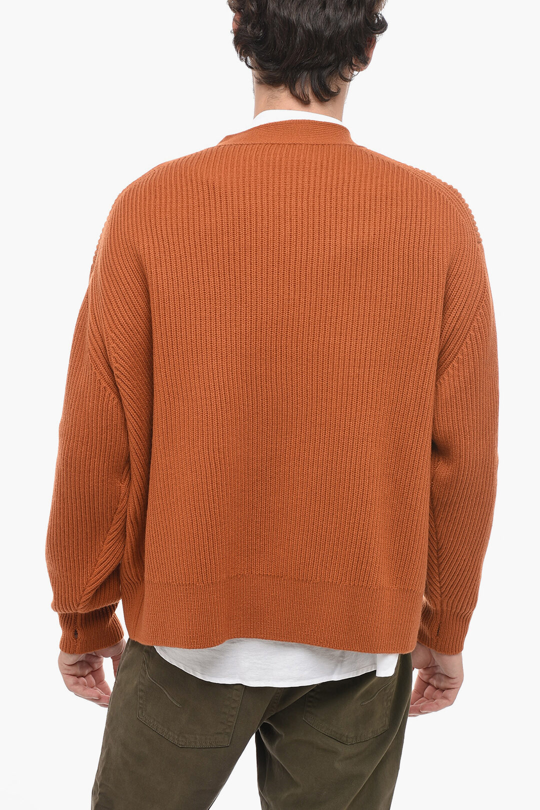 Studio Nicholson V-Neck Merino Wool Cardigan men - Glamood Outlet