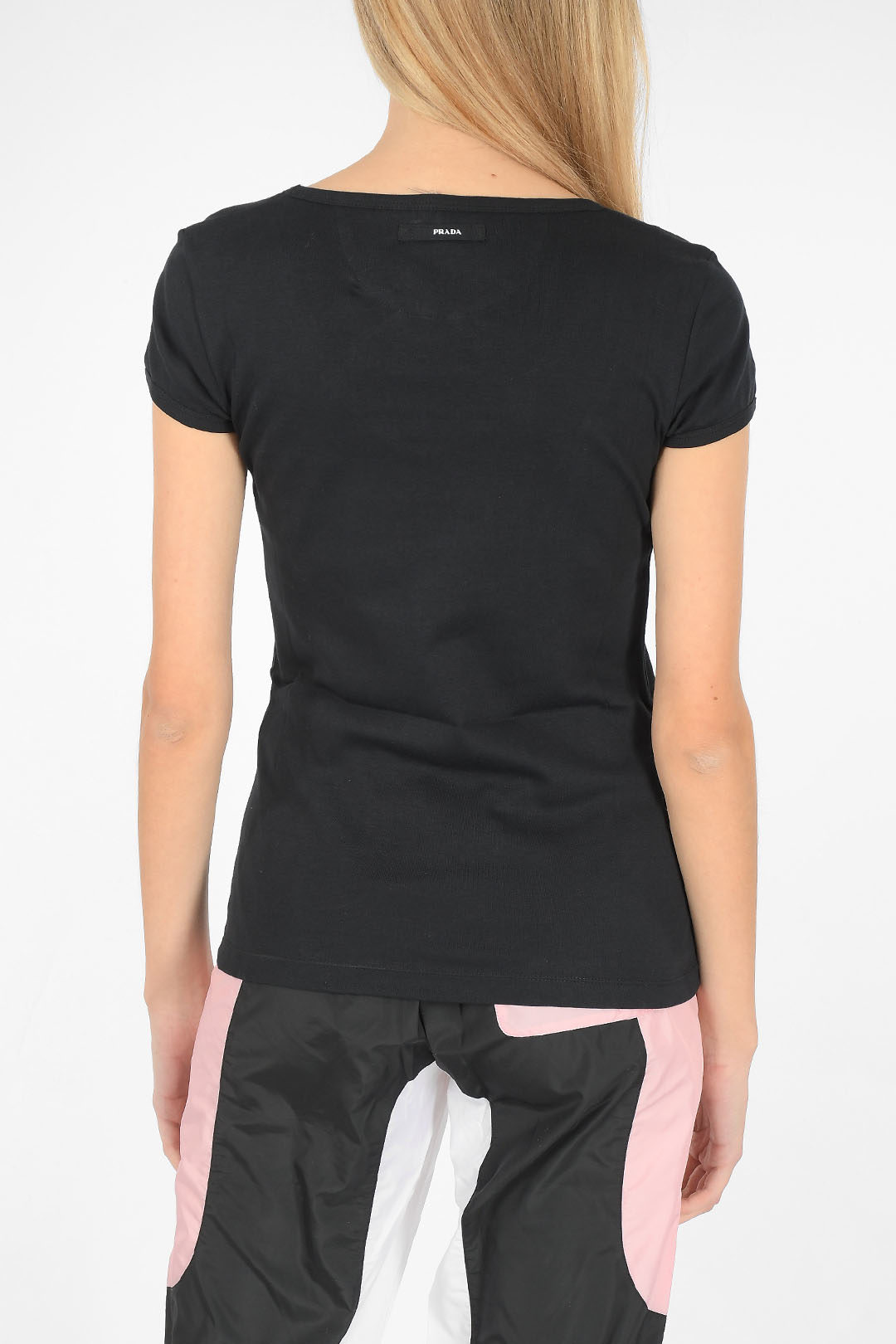 Prada v neck online t shirt