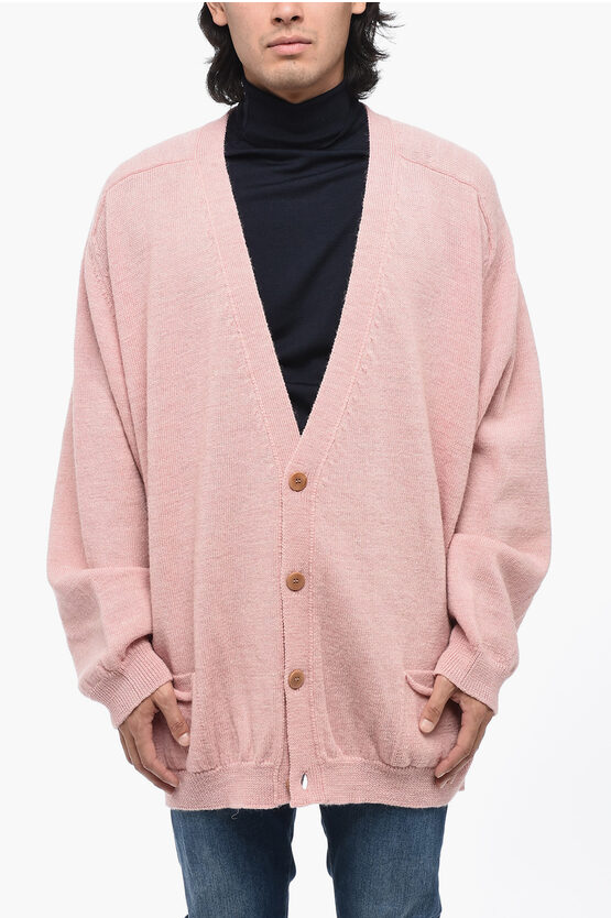 Magliano Man Cardigan Pink Size Xs Wool
