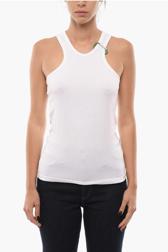 Birgitte Herskind Vanessa Hong Solid Colour Mouse Tank Top In White