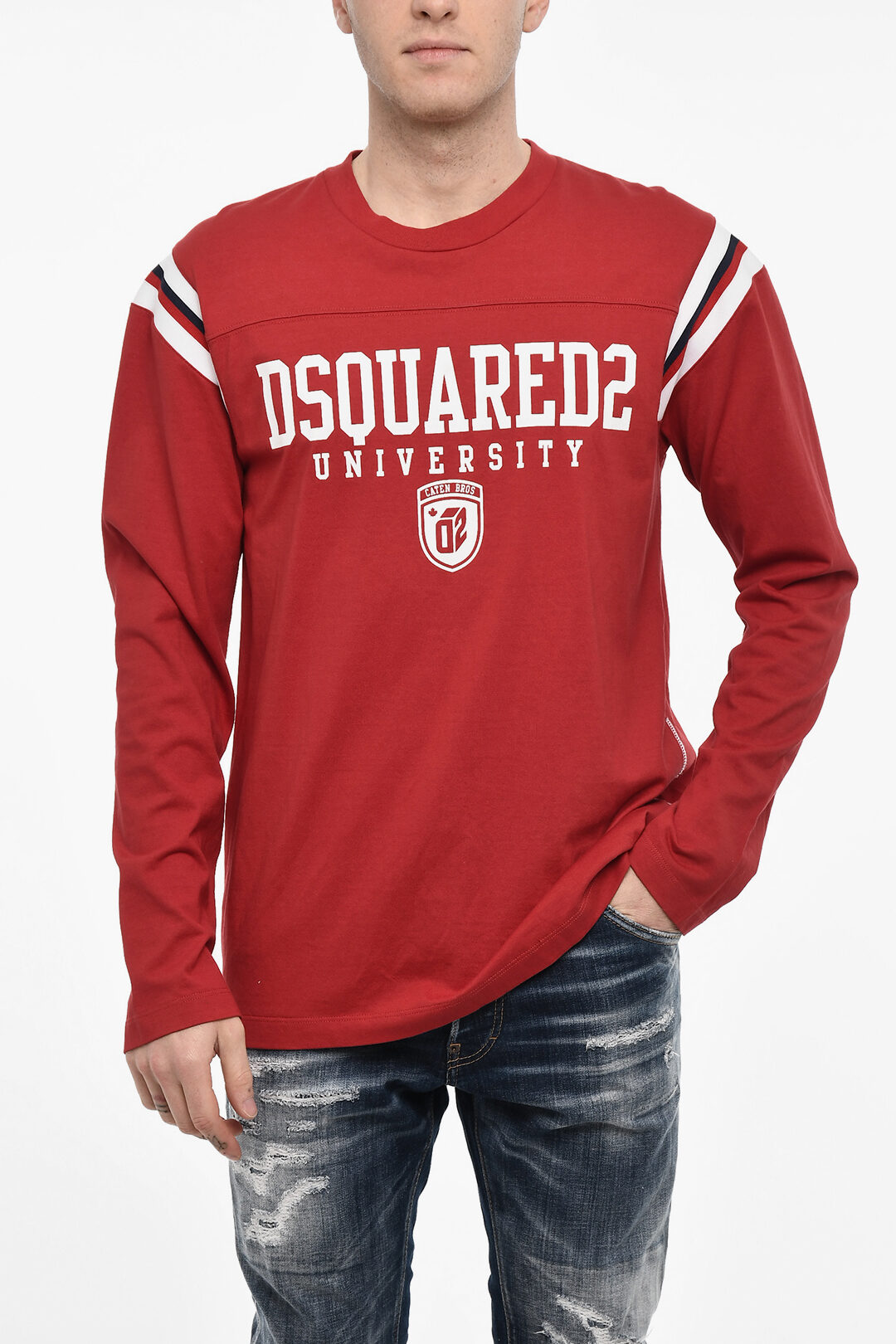 【関税&送料込】Dsquared Cool Fit Velvet Logo T-Shirt Cool Fit Velvet Logo T-Shirt
