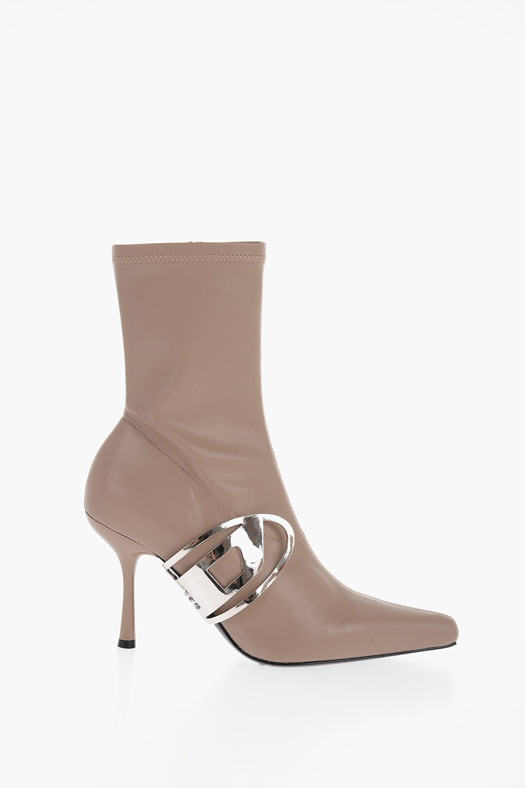 DIESEL D-ECLIPSE BT ロゴ ショートブーツ DIESEL 'd-eclipse Bt' Heeled Ankle Boots in Black | Lyst