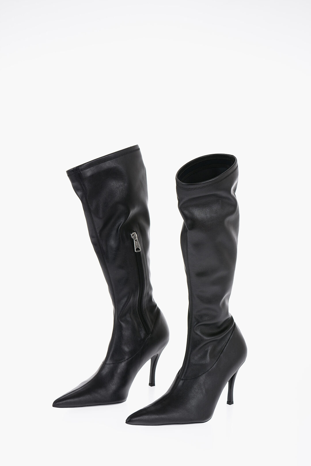 ★DIESEL★ D Venus KBT Boots Black Y02917P0585H0144 Y02917P0 Women's D-Venus-Knee-high boots in stretch denim | Black