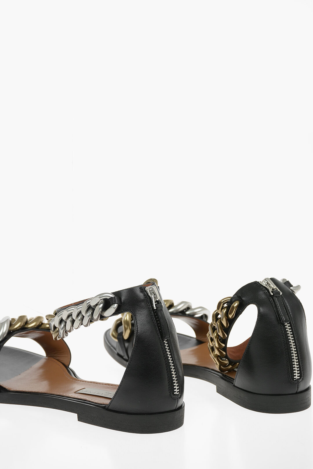 Stella McCartney Vegan-leather FALABELLA Sandals with Chain