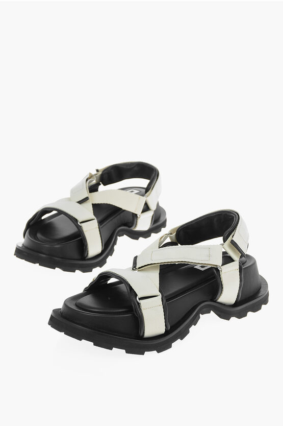 Jil Sander Velcro Closure TREKKING Platform Sandals women