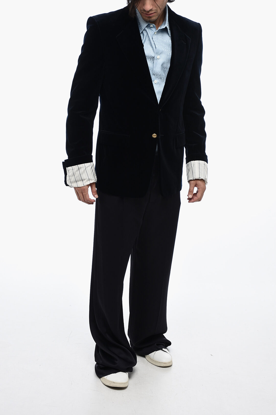 Gucci Velvet Blazer with Contrasting Cuffs men - Glamood Outlet