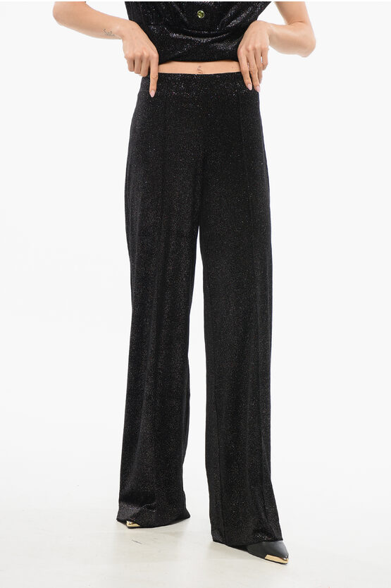 Viktor & Rolf Glitter-embellished Velvet Trousers