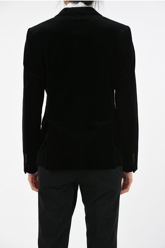 Dsquared2 velvet side vents tuxedo jacket men Glamood Outlet