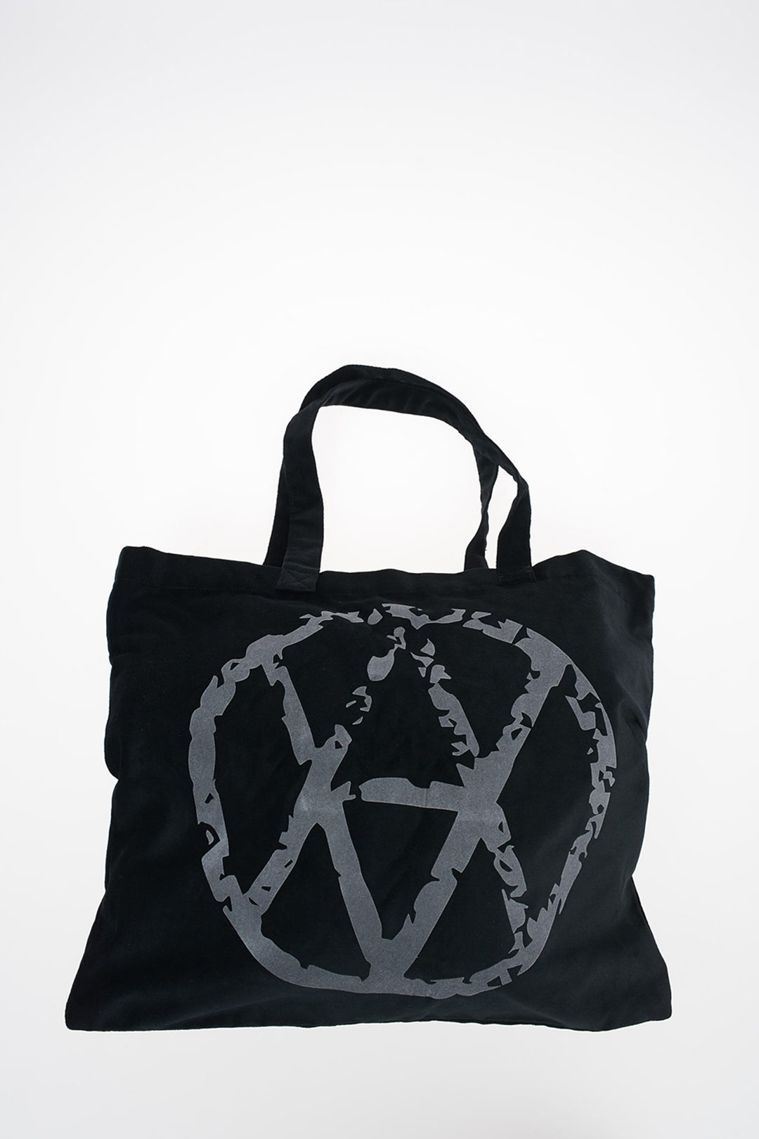 Black velvet tote bag online