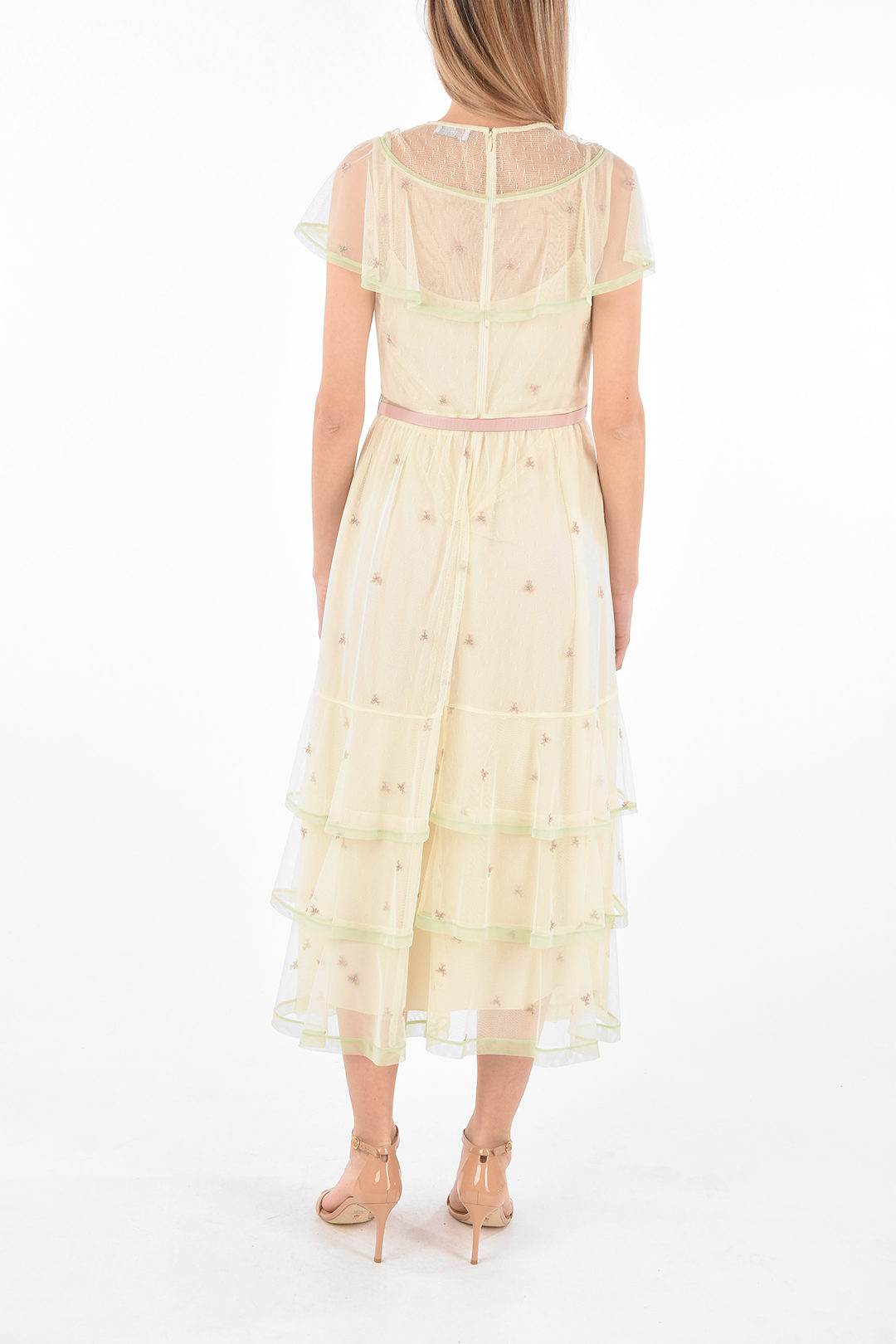 Balze Needle And Thread Abiti Lunghi Red Valentino Vestito A Balze