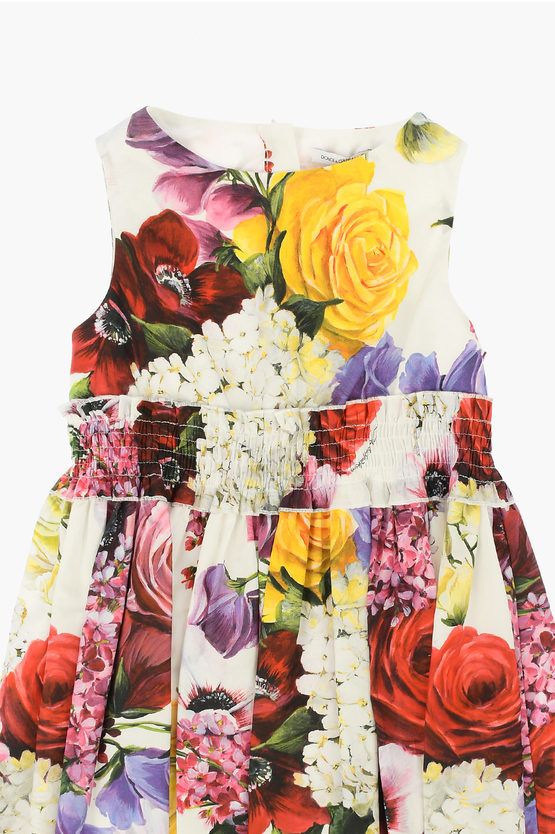 Dolce Gabbana Kids Vestito a Fiori bambina Glamood Outlet