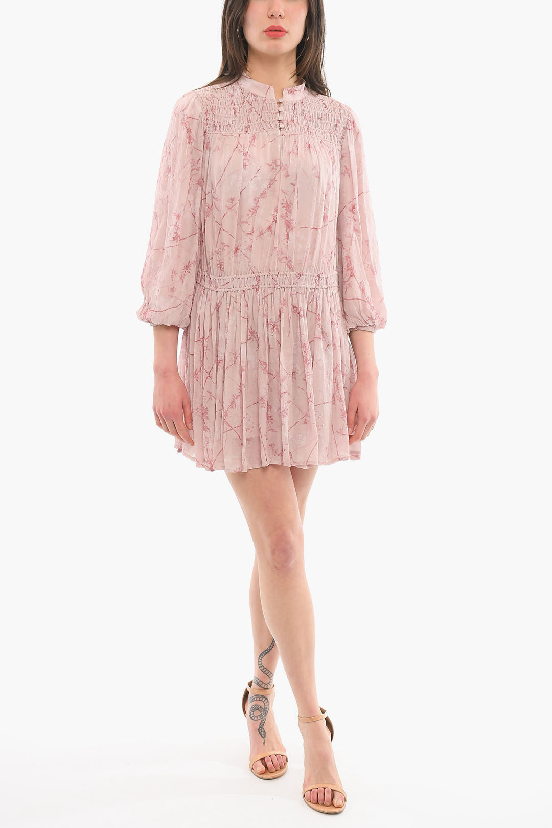 Abito Principessa Kawaii Per Adolescenti - Vestito Corto A Quadri Con Maniche A Sbuffo E Fiocco, Rosa/Viola/Giallo