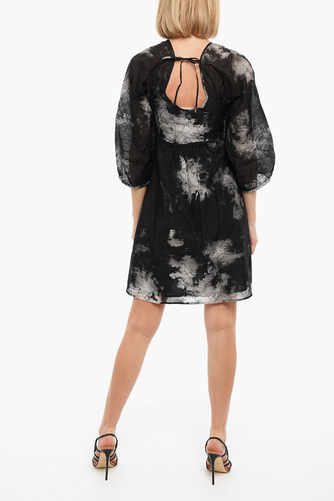 Allegra K Top Corto In Velluto Con Scollo A Cuore E Maniche A Increspatura - Costume Donna Per Natale, Festa, Discoteca - 2