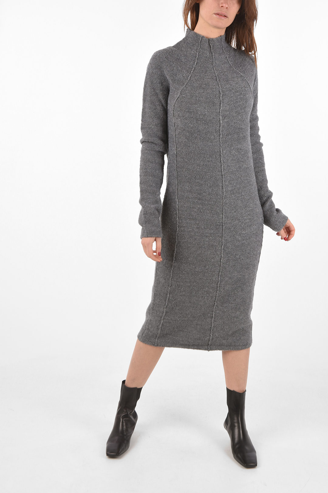Jil Sander Vestito Shift in Cashmere e Lana Vergine donna