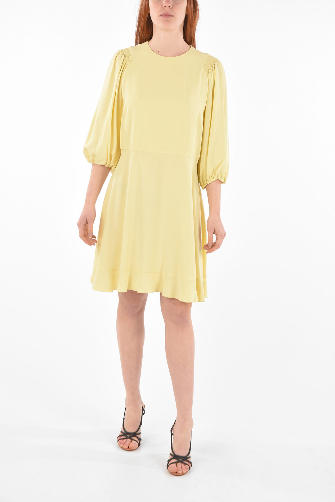 Fancy Youyee Vestito Donna A Maniche Corte Con Stampa 3D – Modello Svasato A-Line – Lunghezza Midi – Taglia S – Casual Estivo - 2