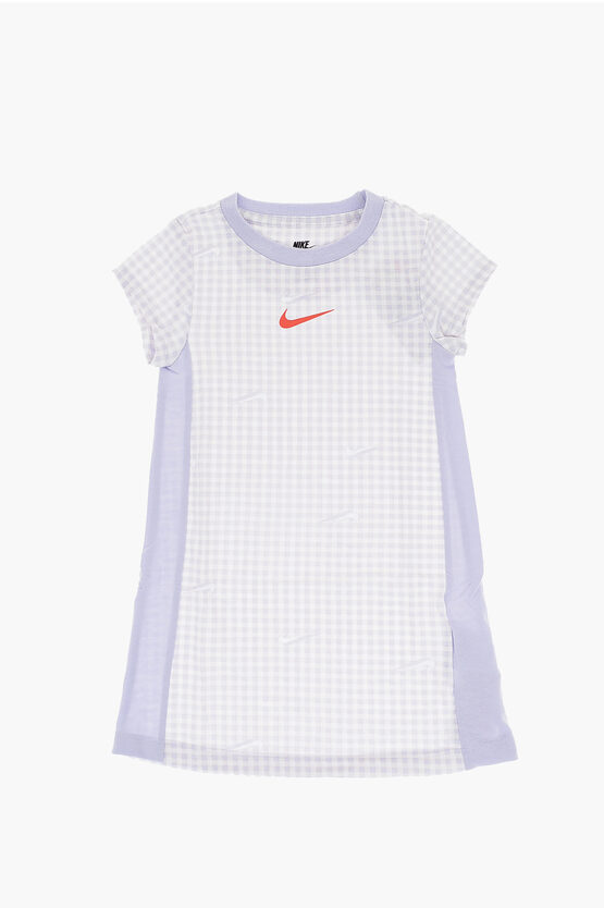 Vestito T-Shirt a Quadri 