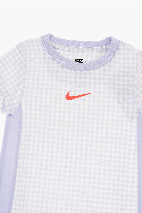 Vestito T-Shirt a Quadri 