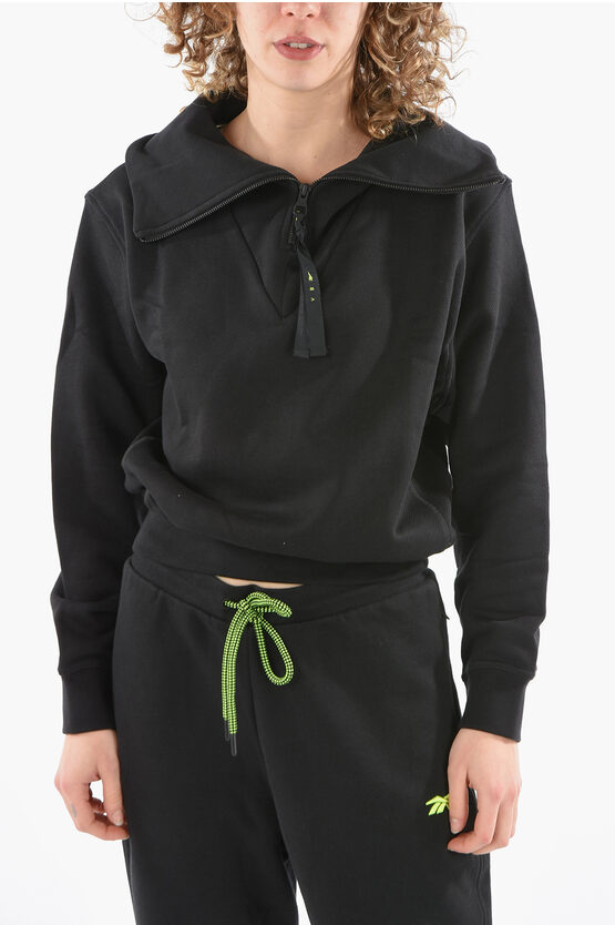 Reebok VICTORIA BECKHAM Cropped Jumper with Cowl Neck and Back