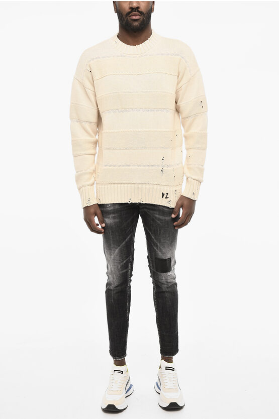 Dsquared2 Vintage Effect Crew-neck Sweater