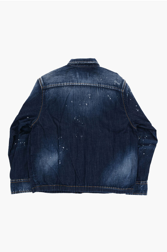 Vintage Effect Denim Button Down Shirt