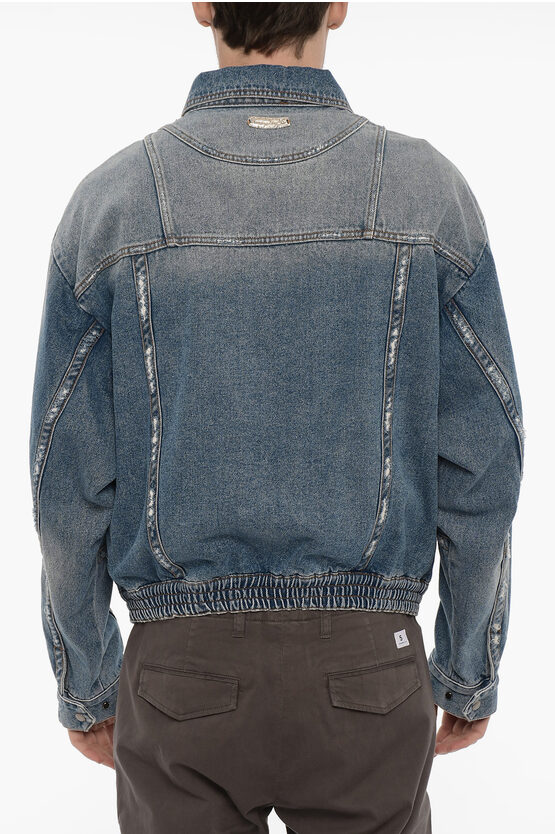 Andersson Bell Vintage Effect Denim Jacket with Zip Closure men Glamood Outlet