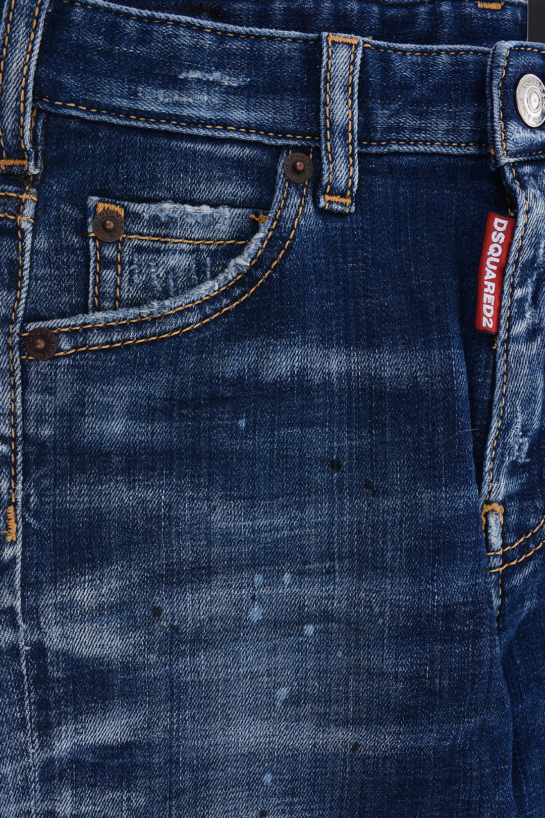 Dsquared2 Kids Vintage effect DENNIS Jeans girls - Glamood Outlet