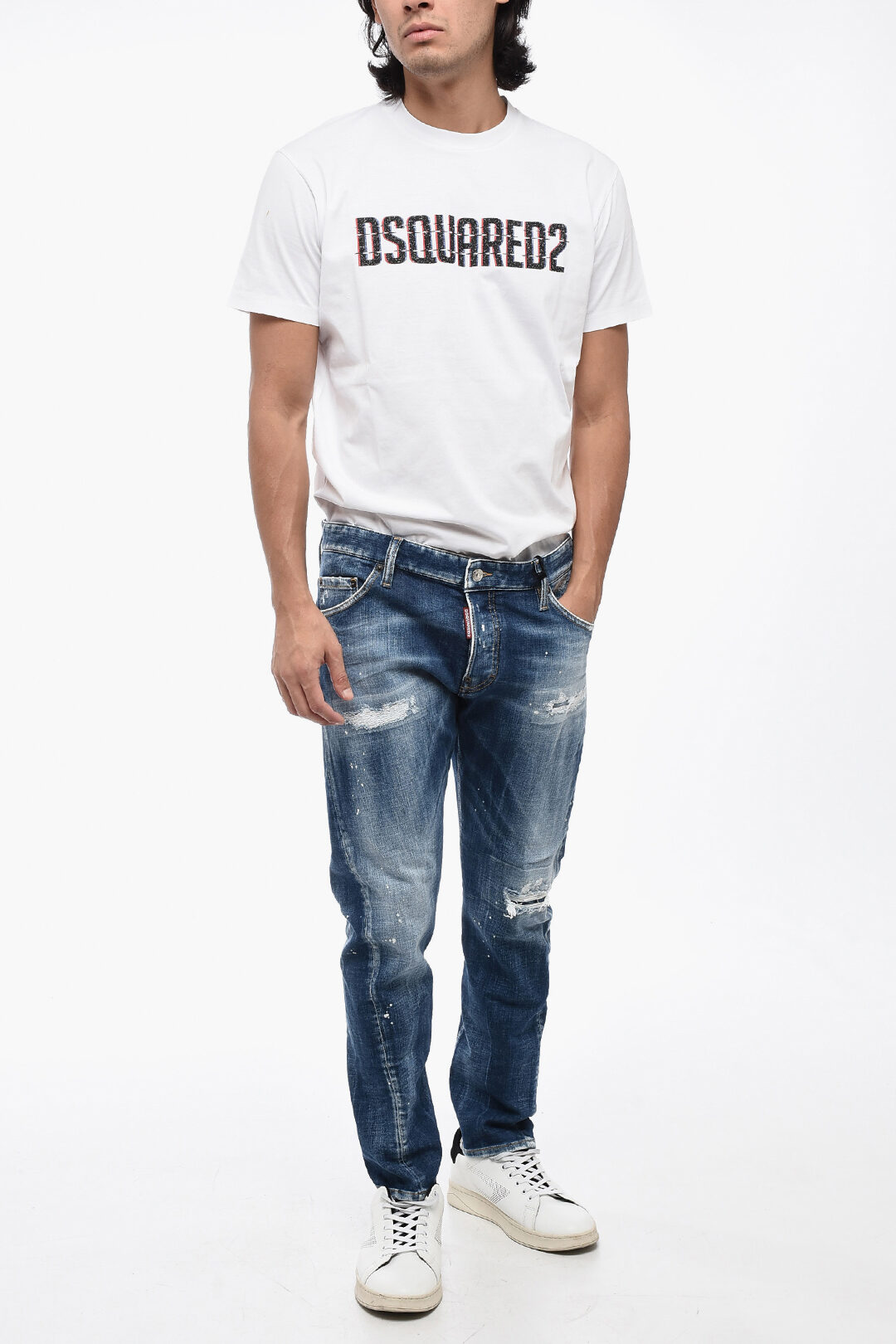 DSQUARED2 Sexy Twist Jean 小さ 44 2016ダメージ加工1