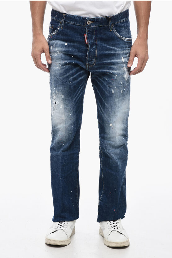 Dsquared2 Vintage Effect Flare Bootcut Jeans 22cm
