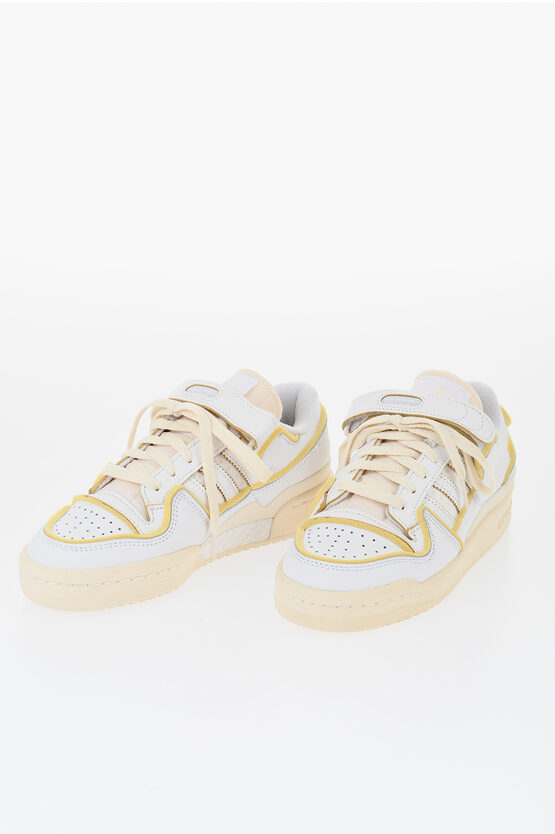 Adidas Originals Vintage Effect Leather Forum 84 Low Top Sneakers