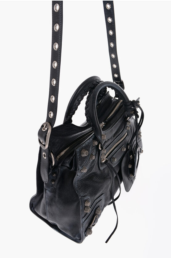 Balenciaga Vintage Effect Leather NEO CAGOLE CITY Handbag