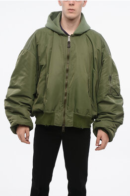Diesel Utility J-CROSS Bomber with Fabric Inserts men