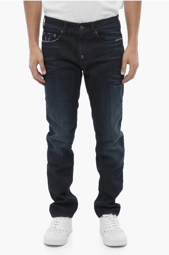 Neil Barrett Vintage Effect Skinny Fit Jeans