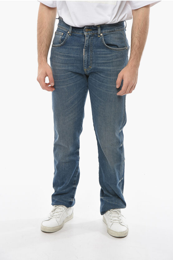 Represent Vintage Effect Straight Fit Jeans 19cm In Blue