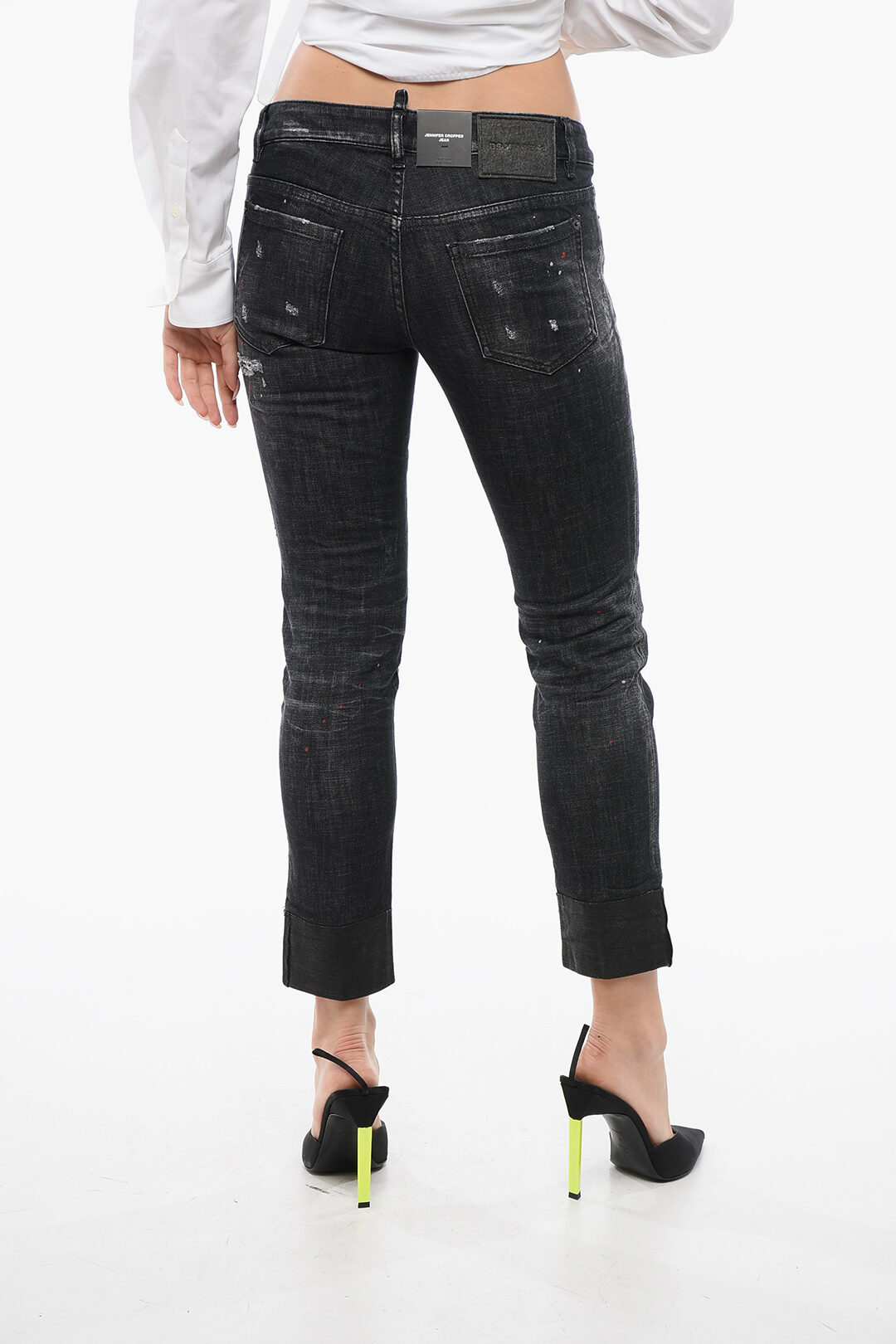 DSQUARED2 JENNIFER CROPPED JEAN 44 ブラック M16dVrsZBmM1.jpg?width=768