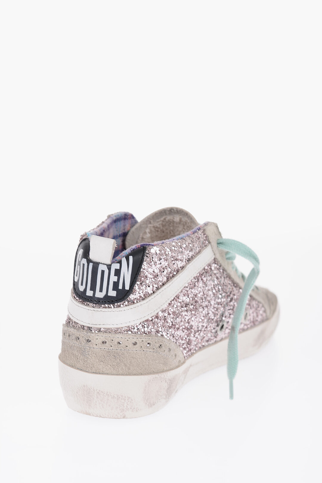 Golden Goose Vintage Effect Suede MID STAR CLASSIC Sneakers with