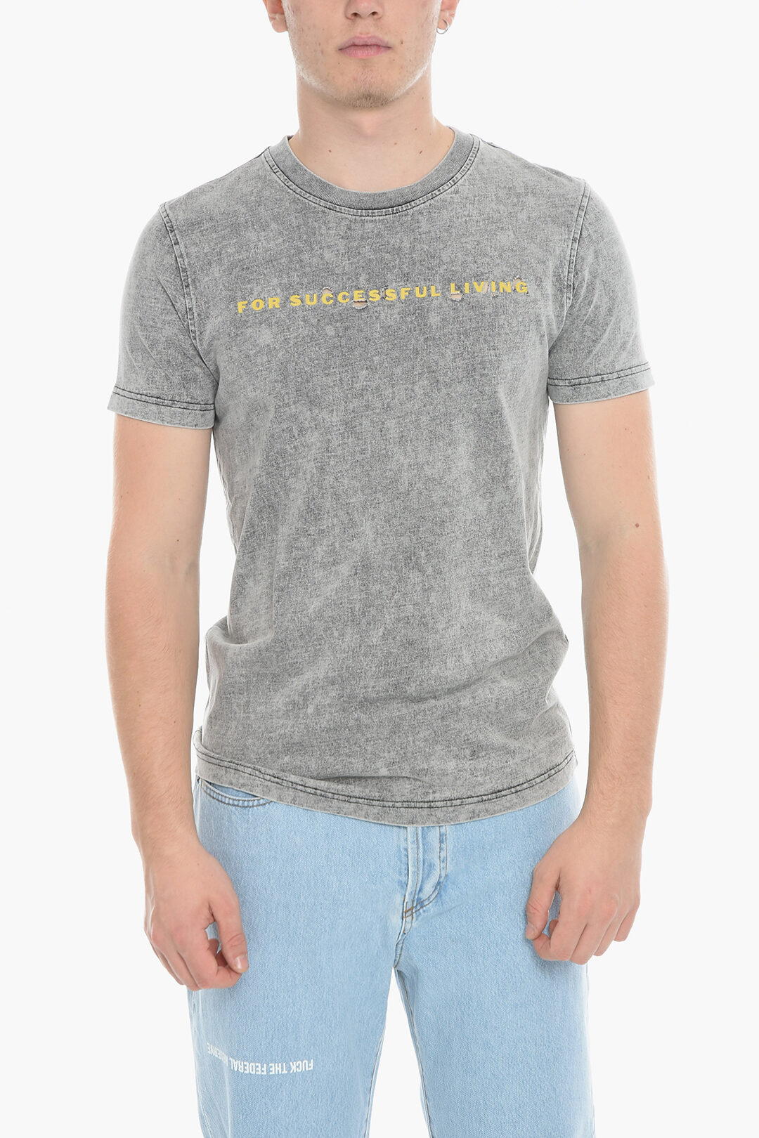 Diesel Vintage Effect TDIEGORE5 Crewneck TShirt men Glamood Outlet