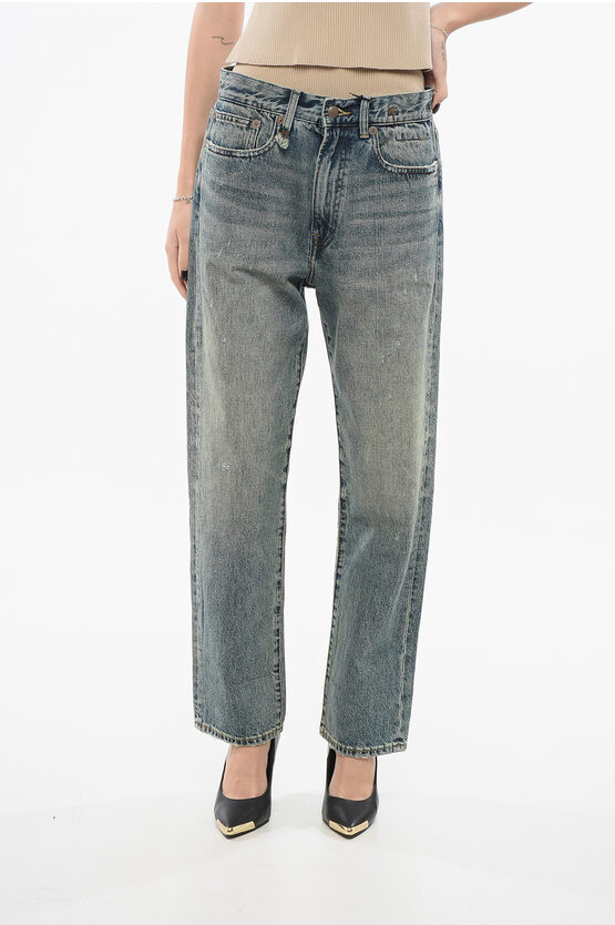 R13 Vintage Wash Clinton Regular Fit Denims 21cm