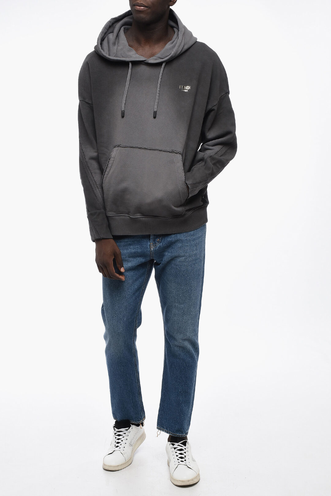パーカー・フーディ Fendi Brushed Cotton Hoodie luxury-men-fendi-used-clothes-