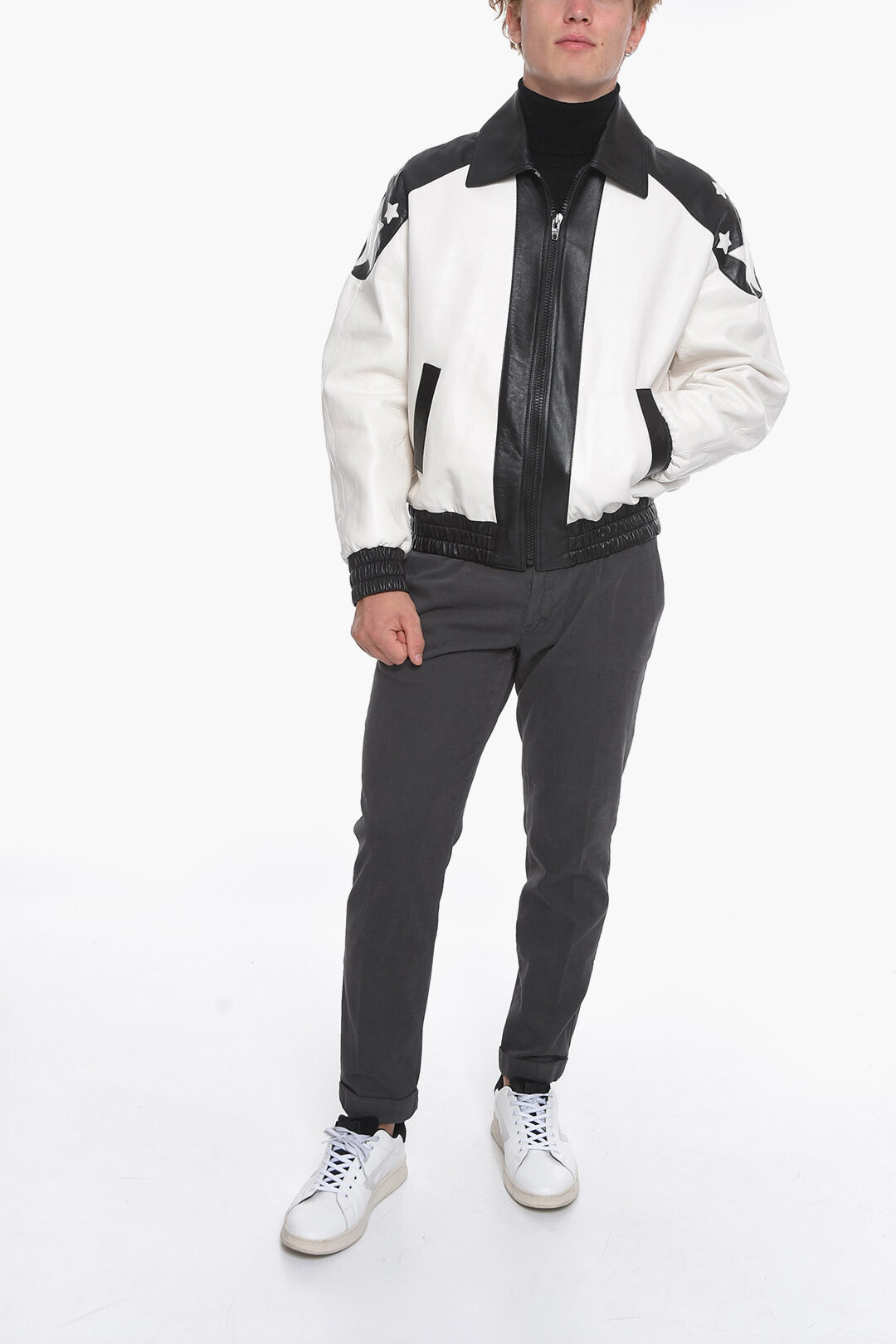 Celine VIOLETTE BANKS Lambskin FLAG Teddy Jacket men - Glamood Outlet