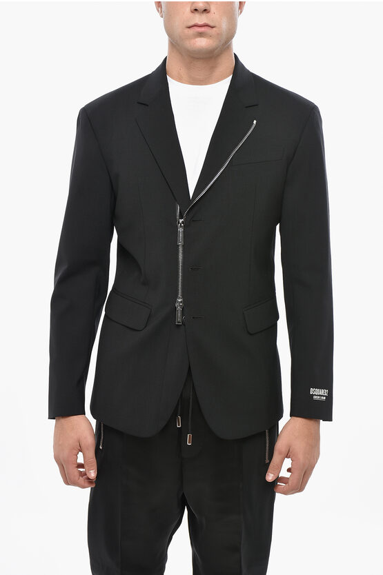 Dsquared2 Virgin Wool 3 Buttons Blazer