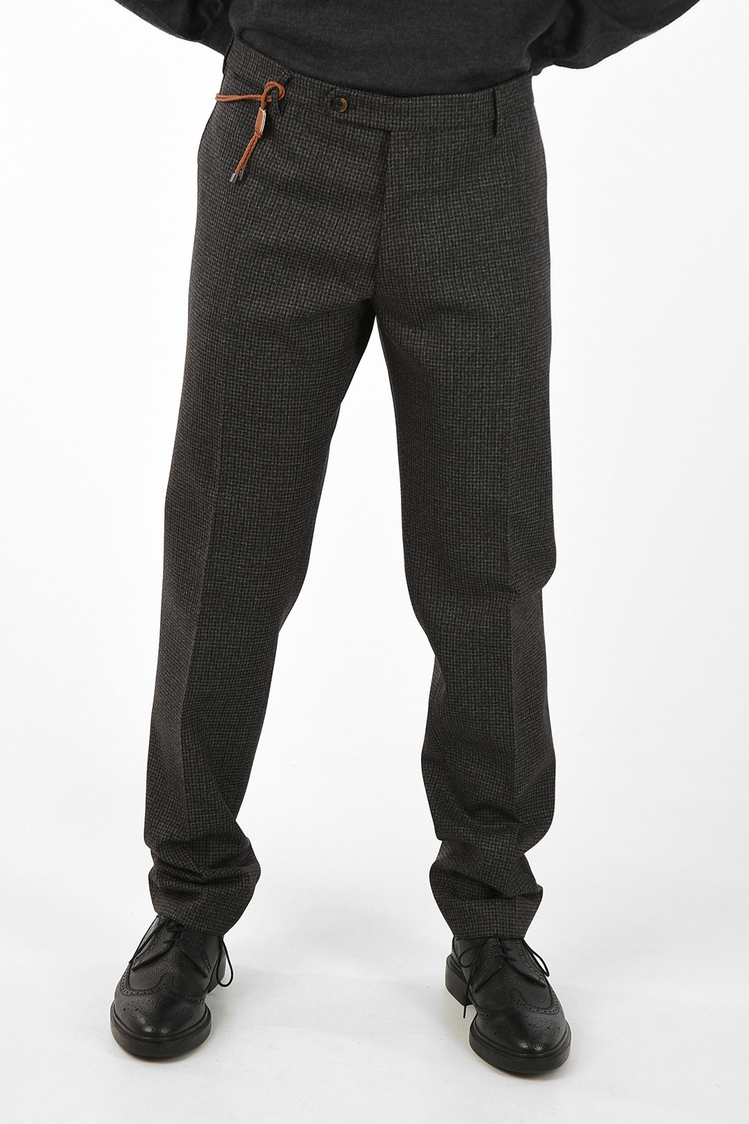 Berwich Virgin Wool 5 Pocket Pants with Belt Loops men - Glamood Outlet