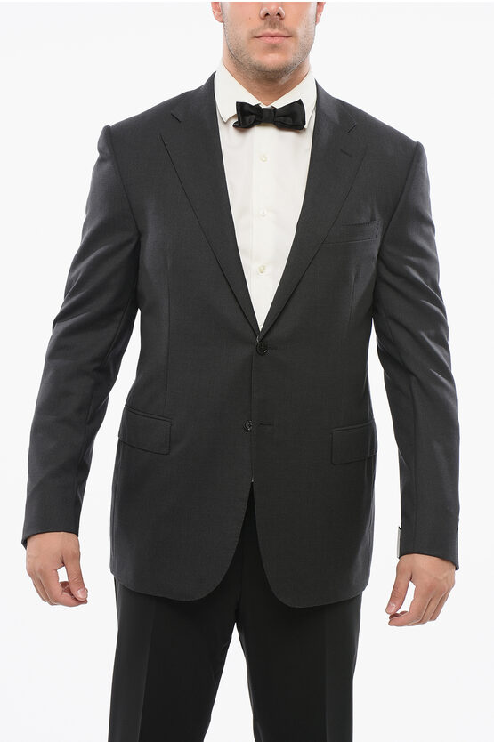 Corneliani Virgin Wool Academy Blazer With Flap Pockets