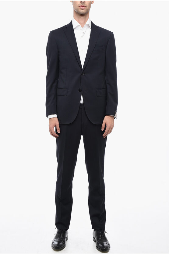 Shop Corneliani Virgin Wool Academy Slim Fit Suit