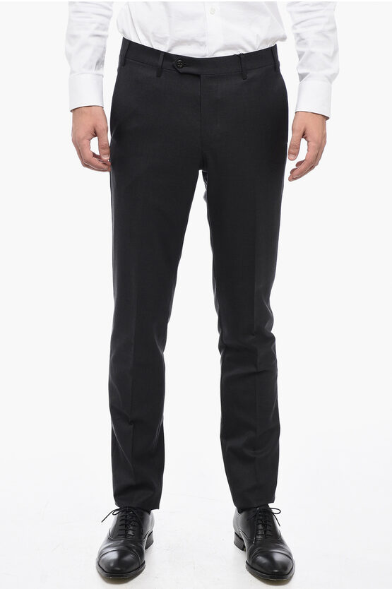 Shop Corneliani Virgin Wool Academy Trousers