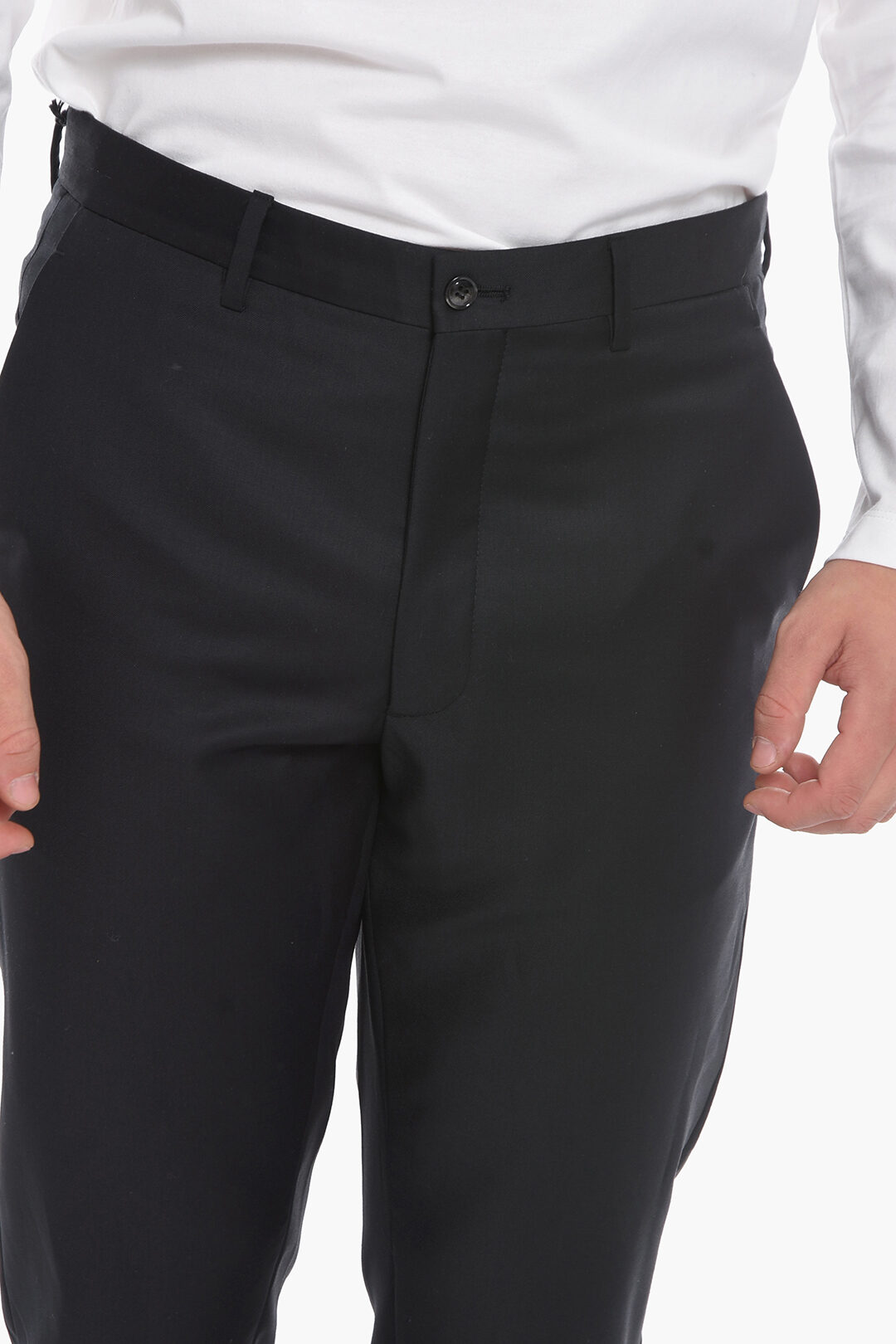 Armani Virgin Wool and Cashmere-blend Trousers men - Glamood Outlet