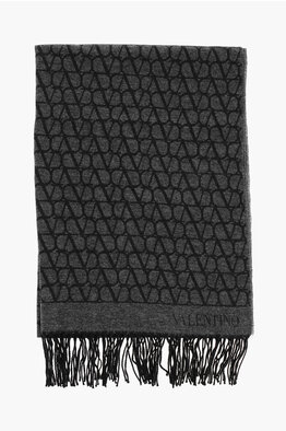 Jil Sander Mohair Blend Scarf with Fringed Hems women