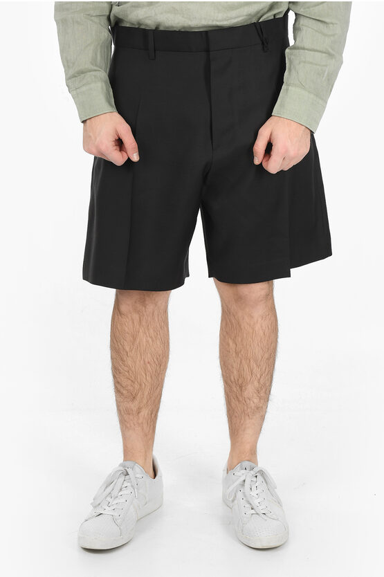 Dsquared2 Virgin Wool and Silk BOXER Shorts with Pleats men - Glamood ...