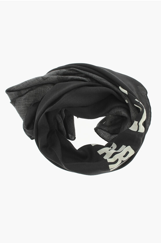 Shop Givenchy Virgin Wool And Silk Twill Scarf